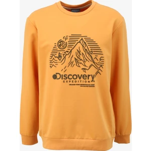 Discovery Expedition Turuncu Bisiklet Yaka Relaxed Fit Erkek Sweatshirt DS4M-SWT3237