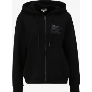 Siyah Kadın Kapüşonlu Relaxed Baskılı Sweatmont J4SL-SWT7019