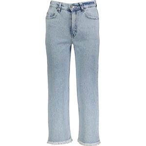 Ikoll 0029938 028 Mavi Kadın Crop Püsküllü Jean Pantolon