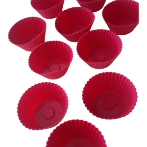 Pink Rose Bybirgül Kırmızı 18 Li Silikon Mini Kek Kalıbı ,muffin ,browni Kek Kalıbı 18 Adet.