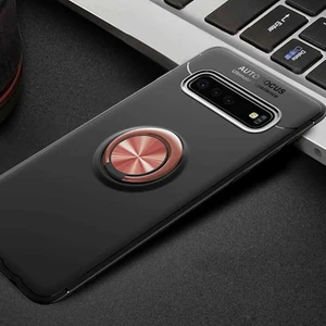 Galaxy S10 Uyumlu App Ravel Silikon Kapak-Siyah-Rose Gold