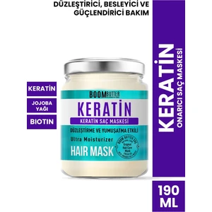 BOOM BUTTER Onarıcı Keratin Saç Maskesi 190 ML