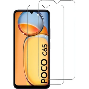 Xiaomi Poco C65 Uyumlu Ekran Koruma Şeffaf Kısa Tamperli Cam Ekran Koruyucu