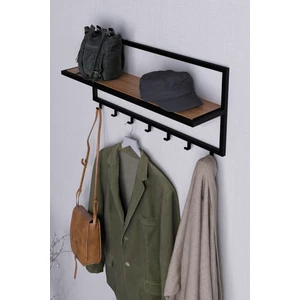 Lyla Concept Lina Aksesuar Meşe Raflı Askılık,Portmanto (63  cm -6 Askı)