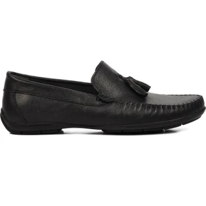 D7218 Siyah  Erkek Loafer Ayakkabı