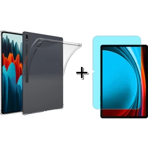 Samsung Galaxy Tab S9 Fe Plus 12.4’’ Anti Shock Silikon Kılıf+Nano Ekran Koruma Filmi FC014