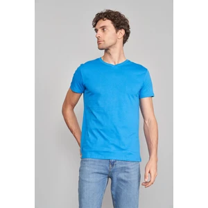 Çetinkaya Mentality 2772 Erkek V Yaka Basic T-Shirt Kobalt