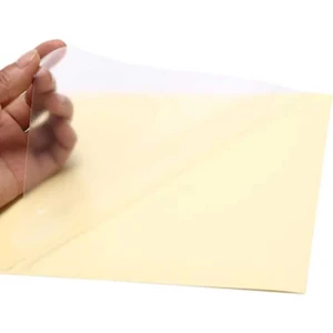 A4 Şeffaf Etiket 210 x 297 mm Şeffaf Yazıcı Etiketi Lazer Yazıcıda Baskı Alınabilir 5 Adet
