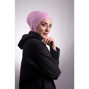 Hürrem Bone Pembe Pratik Hazır Geçmeli Bone Viskon Kumaş Hijab Spor 2106_04