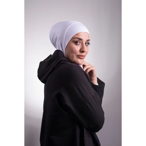 Hürrem Bone Beyaz Pratik Hazır Geçmeli Bone Viskon Kumaş Hijab Spor 2106_42