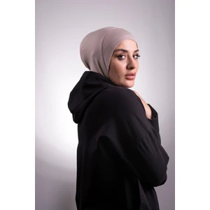 Hürrem Bone Bej Pratik Hazır Geçmeli Bone Viskon Kumaş Hijab Spor 2106_12