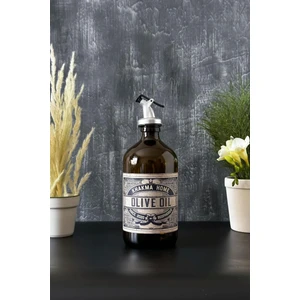 500 ml Siyah Renkli Italyan Cam Yağdanlık Vintage Yağlık 500VINTAGE1