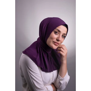 Hürrem Bone Mürdüm Pratik Hazır Geçmeli Tesettür Eşarp Sandy Kumaş Arkadan Çıtçıtlı 2101_07