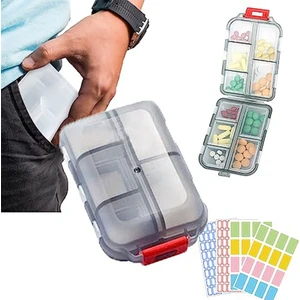 Etiketli Med Cüzdan Hapları, Medwallet Hap Kutusu, Med Cüzdan Hap Kutusu, Taşınabilir Günlük Hap Kutusu,ilaç Cüzdanı B (Yurt Dışından)