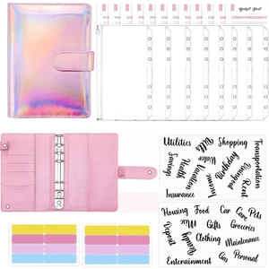 Budget Binder Seti - Nakit Zarflı Bütçe Klasörü, Bütçeleme Için Nakit Düzenleyici Binder Nakit Zarfları A (Yurt Dışından)