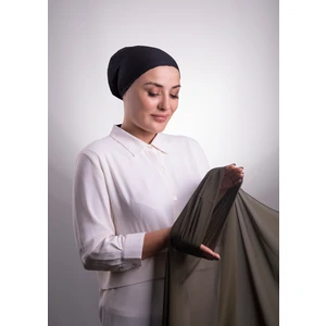 Haki Pratik Hazır Geçmeli Şal Şifon Boru Boneli 3001_09
