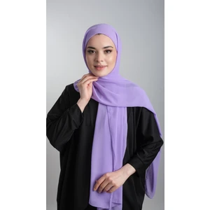 Mor Pratik Hazır Geçmeli Şal Şifon Boru Boneli 3001_46