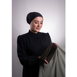 Su Yeşili Pratik Hazır Geçmeli Şal Şifon Boru Boneli 3001_32