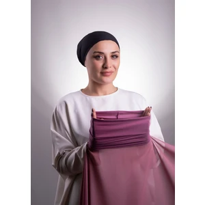 Fuşya Pratik Hazır Geçmeli Şal Şifon Boru Boneli 3001_20