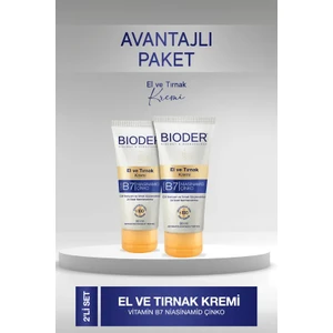 El ve Tırnak Kremi Cilt Bariyeri ve Tırnak Güçlendirici - Vitamin B7 Niasinamid Çinko 2'li 50 ml