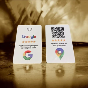 Yorum Kartı Google Harita Nfc Qr Destekli Puan Yorum Kartı