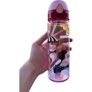 Beehome Pipetli Polikarbon Su Şişesi Otomatik Kapak 700 ml