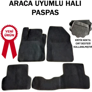 Rs Auto Aksesuar Clio 4 Araca Uyumlu Halı Paspas