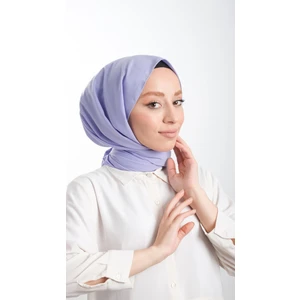 Hürrem Bone Lila Düz Klasik Şal Medine Ipeği Sade 202103_28