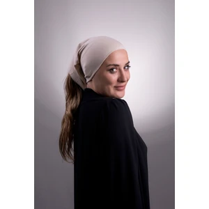 Bej Pratik Hazır Geçmeli Iç Bone Viskon Kumaş Dikişsiz Boru Bone 3006_12