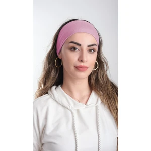 Hürrem Bone Pudra Pratik Hazır Geçmeli Tesettür Bone Viskon Kumaş Sade 3007_06