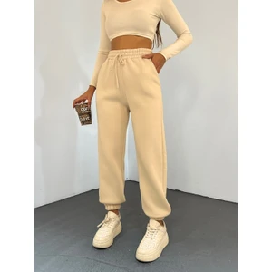 Kadın 3 Iplik Şardonlu Eşofman Altı