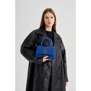 Lucky Bees Kroko Desenli Kadın El ve Omuz Çantası