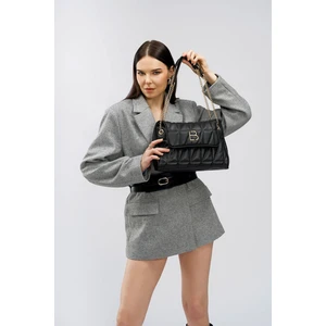 Lucky Bees Desenli Zincir Askılı Kadın El ve Omuz Çantası