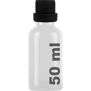 50 ml Plastik Kilitli Siyah Kapaklı Hediyelik Şat Şişesi 50 cc Kolonya Koku Süs Shot Cam Şişe 1 Adet