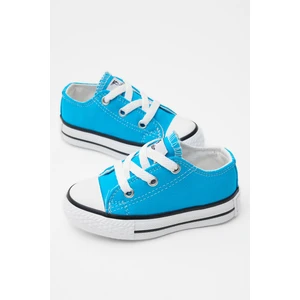 Çocuk Unisex Bebe Mavisi Rahat Kalıp Bağcıklı Sneaker
