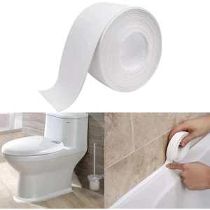 Su Sızdırmaz Bant - Su Geçirmez Bant - Mutfak Lavabo Pencere Duvar Bandı 3.2 M. Su Sızdırmaz Kolay Kullanımlı Derz Bant