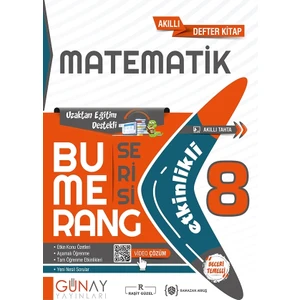 Günay Yayınları 8. Sınıf Bumerang Matematik Etkinlikli Akıllı Kitap