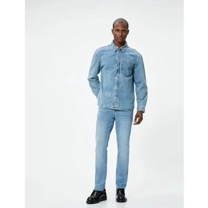 Erkek Jean Pantolon Açık Indigo 4SAM40025ND Brad Jeans