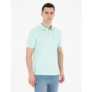 Pierre Cardin Erkek Su Yeşili Slim Fit Basic Tişört 50280754-VR048