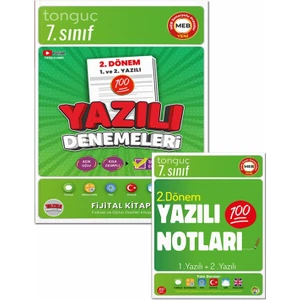 Tonguç Akademi 7. Sınıf 2. Dönem 1. - 2. Yazılı Notları ve Deneme