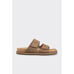 Vizon Deri Erkek Terlik