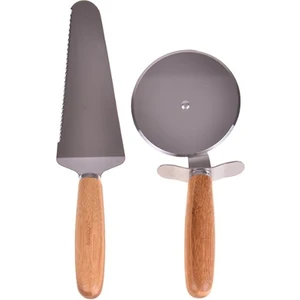 B0594 Maya Pizza dilimleyici Servis Seti - pizza kesme bıçağı