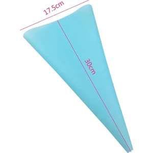 Yaci Shop Mavi Çanta Stili Sıkma Torbası Mutfak Şekerleme Kek Pasta Manşonu Dekorasyon Için Silikon Aletler Ekipman Aksesuarları Nozullar Kremalı Pişirme (Yurt Dışından)