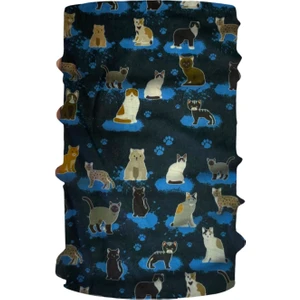 Kedi Desenli Boyunluk