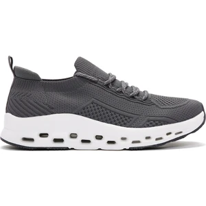 Zero Erkek Gri Bağcıklı Kalın Tabanlı Sneaker 24SFD69316F