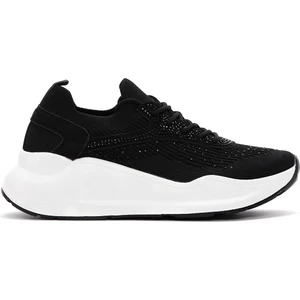 Zero Kadın Siyah Kalın Tabanlı Sneaker 24SFD491714