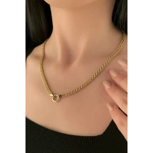 Fiyonk Kuyumculuk 14 Ayar Altın Örgü Kolye 4.80 mm