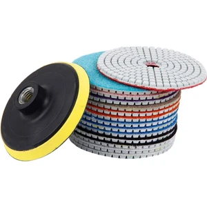 15 Adet Elmas Parlatma Pedleri Kiti 4 Inç 100MM Islak/kuru Granit Taş Beton Mermer Parlatma Kullanımı Taşlama Diskleri Seti (Yurt Dışından)