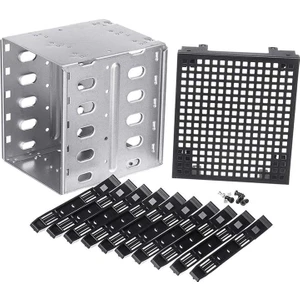 5,25 Inç Ila 5 x 3,5 Inç Sata HDD Kafesi Rafı Sabit Disk Disk Muhafazası Disk Tepsi Adaptörü (Yurt Dışından)