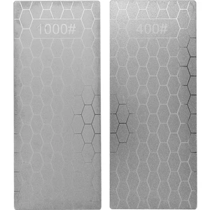 2 Adet Elmas Bileme Taşı, Whetstone Petek Yüzey Elmas Bileyici Plaka Tabansız (400/1000 Grit) (Yurt Dışından)